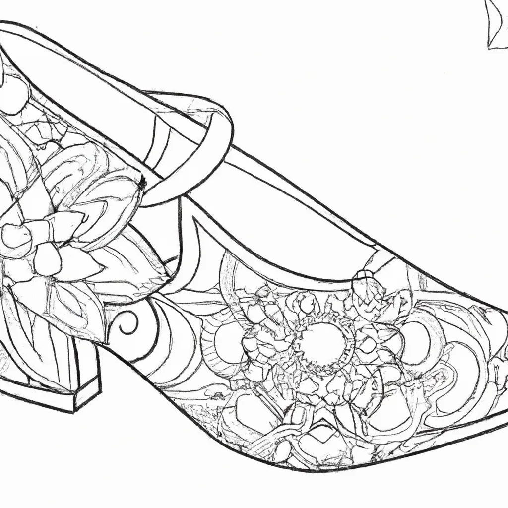 Adivinha o Sapato? Desafio de Colorir Divertido para Crianças! Desenho sobre desenhos sapato