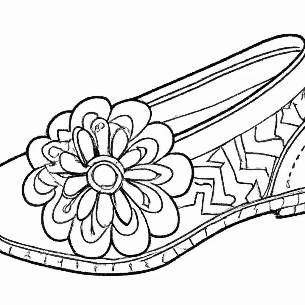 Desenho de Sapato para Colorir: Divertido! Experimente! Desenho sobre desenhos sapatos calcados diversos estilos