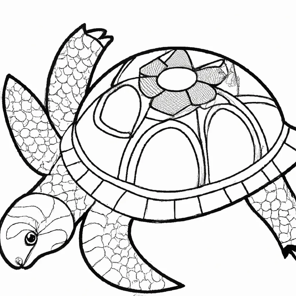 Desenho sobre desenhos tartaruga infantis
