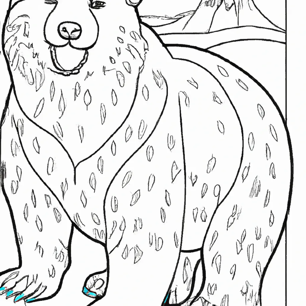 Desenho sobre desenhos urso polar