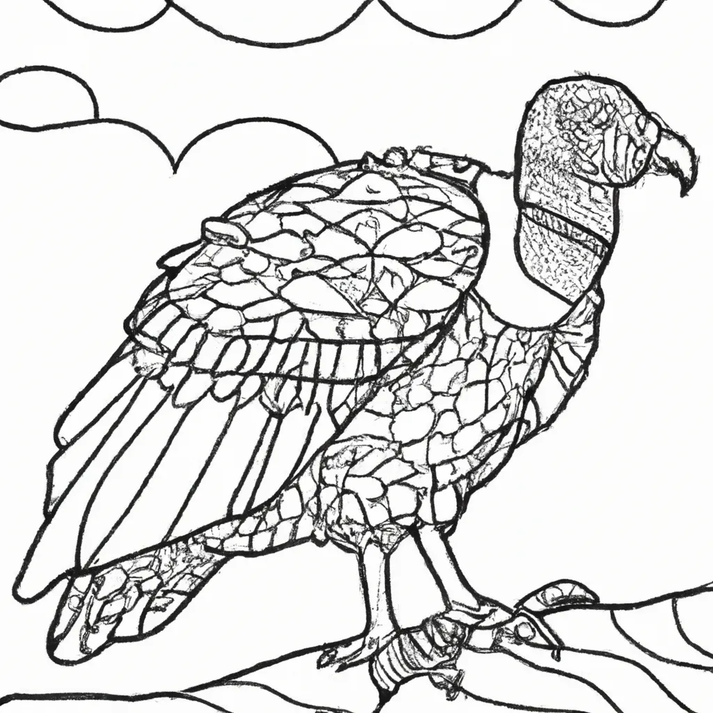 Divertido Desenho De Urubu Para Colorir Uma Atividade Para Crian As