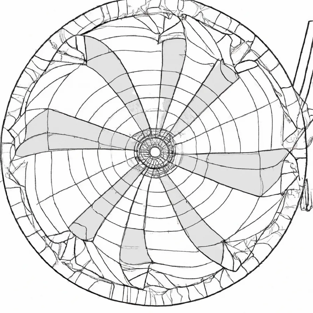 Desenho sobre desenhos ventilador