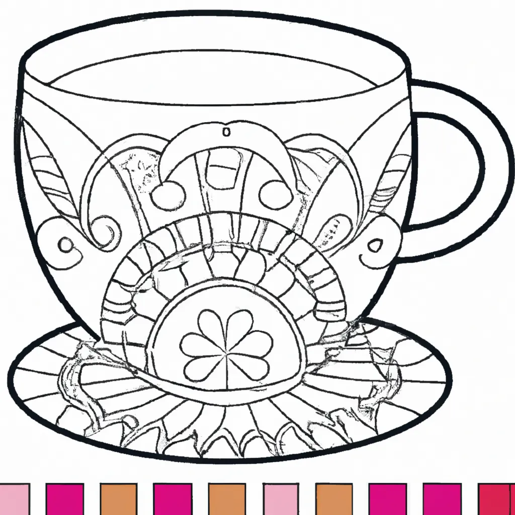 Desenho sobre desenhos xicara criativos