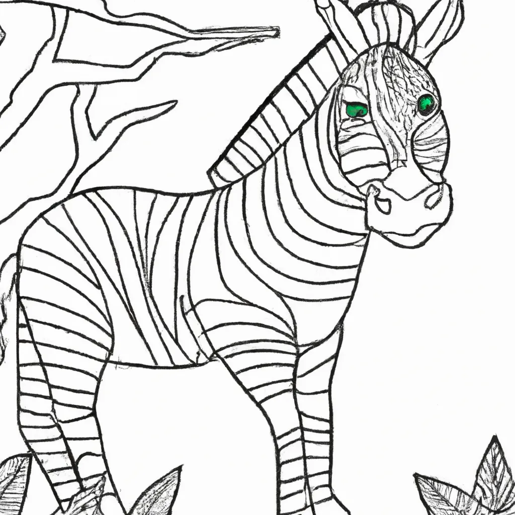 Desenho de Zebra para Colorir: Uma Aventura Criativa para Crianças! Desenho sobre desenhos zebra
