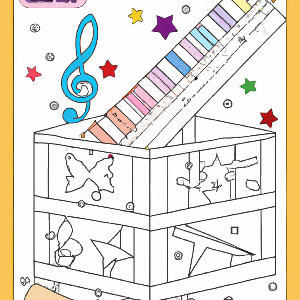 Desenhos de desenhar caixa musica