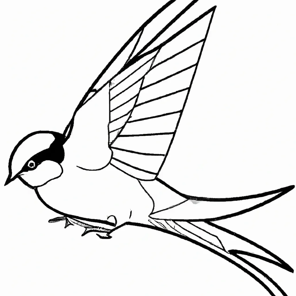 Desenhos de desenho andorinha