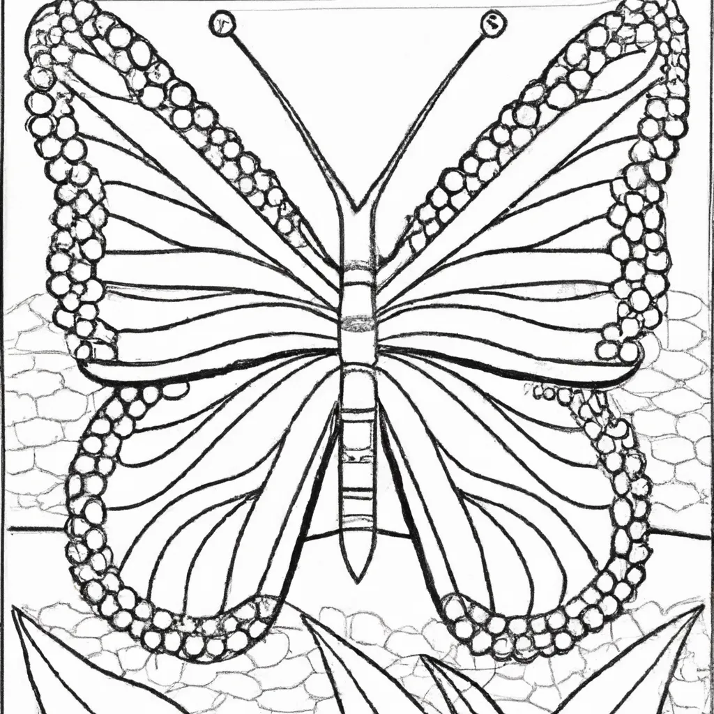 Desenhos de desenho borboleta monarca