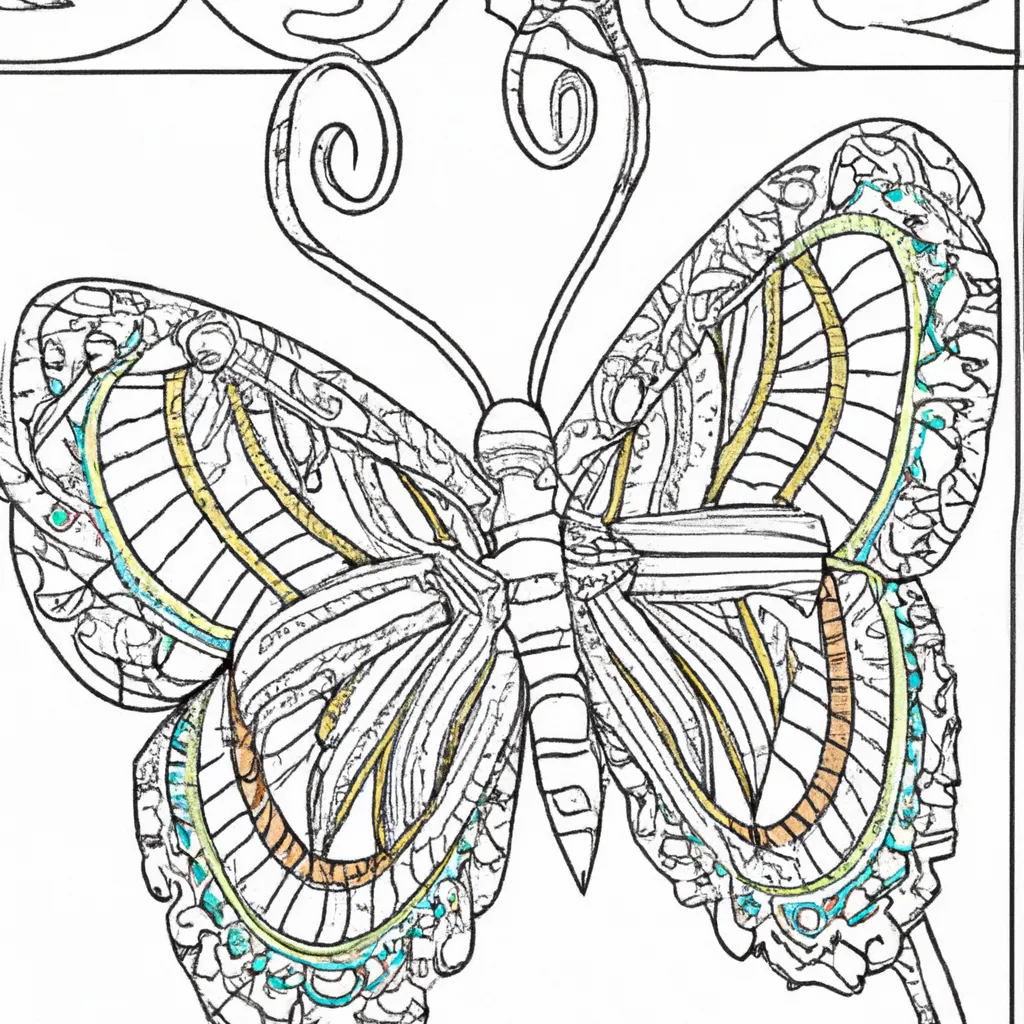 Desenhos de desenho borboleta ouro