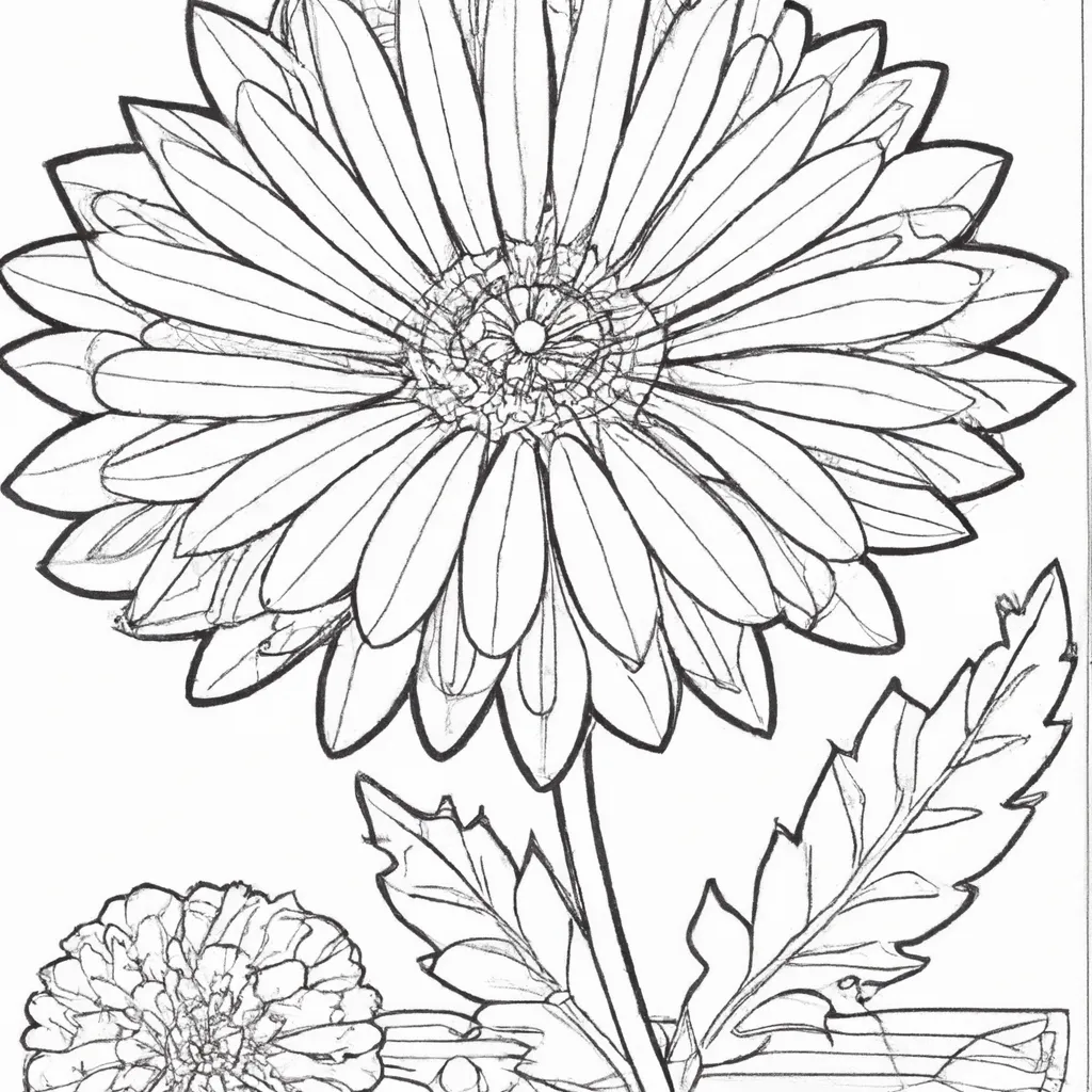 Desenhos de desenho calendula