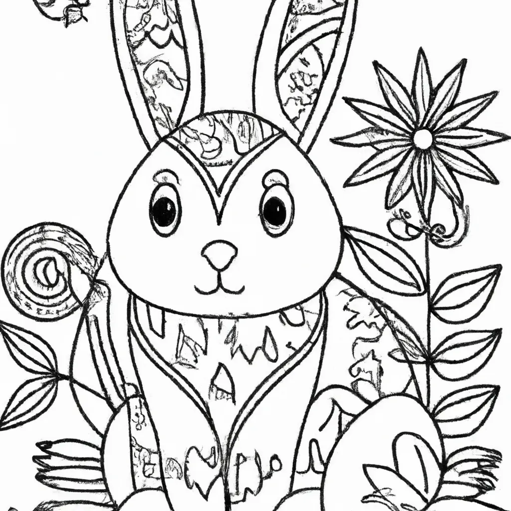 Desenhos de desenho coelho india