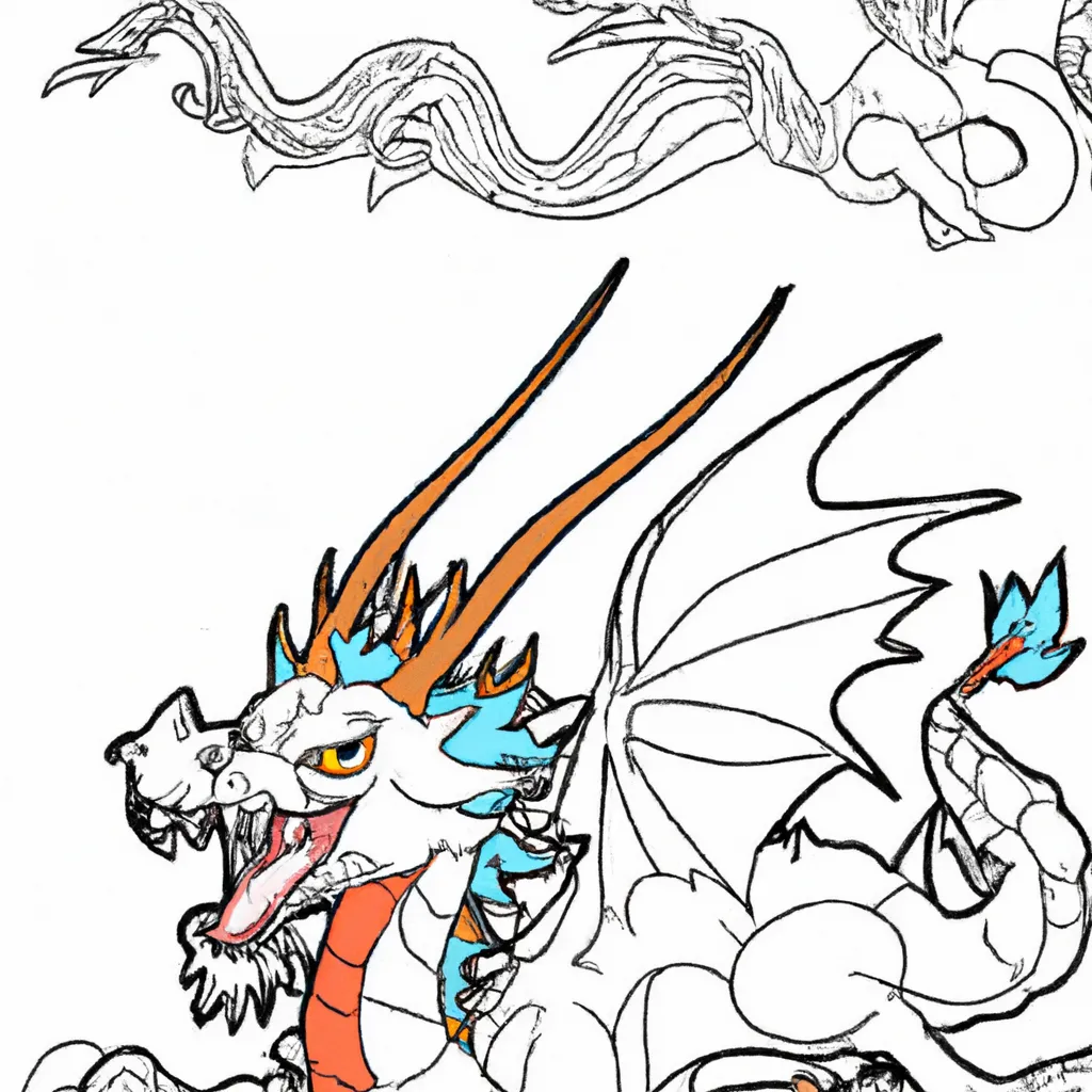 Desenhos de desenho dragao fogo