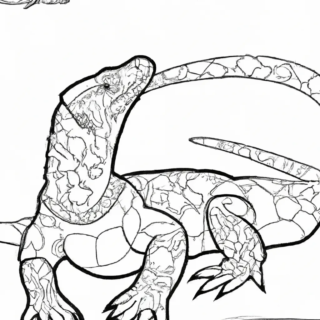 Desenhos de desenho dragao komodo