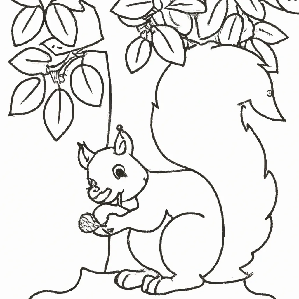 Desenhos de desenho esquilo fofo engracado divertido
