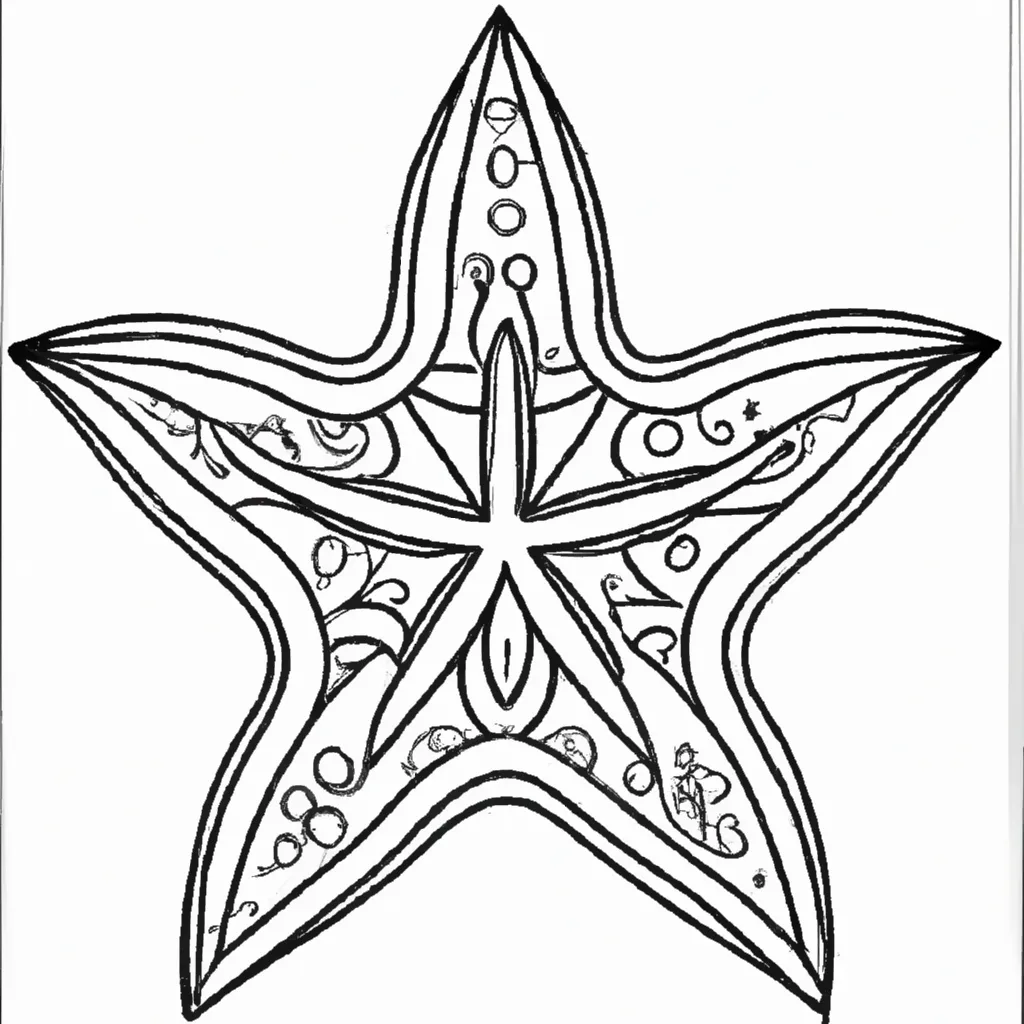 Desenhos de desenho estrela mar pt br