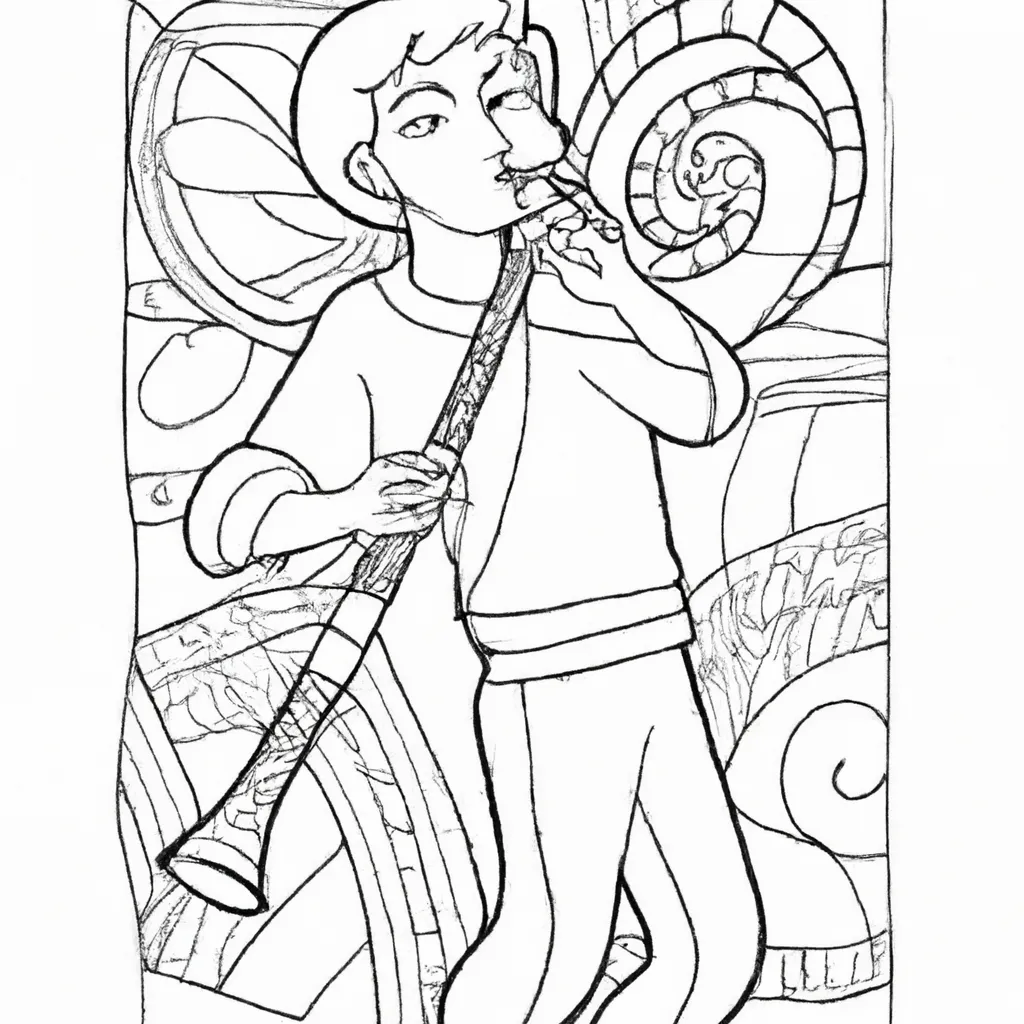 Gaita Colorida: Desenhe e Divirta-se com a Sua Própria Gaita! Desenhos de desenho gaita pt br