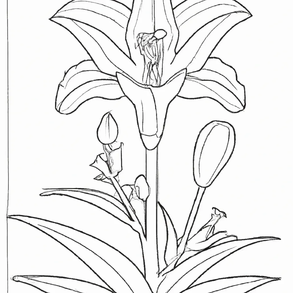 Desenhos de desenho lirio vale