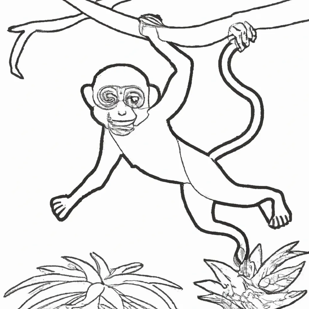 Macaco, Desenho, Macaco Aranha, Cauda, desenho animado, desenhando