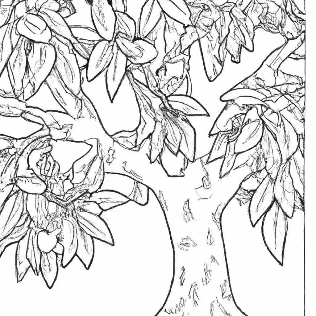 Desenhos de desenho manga arvore