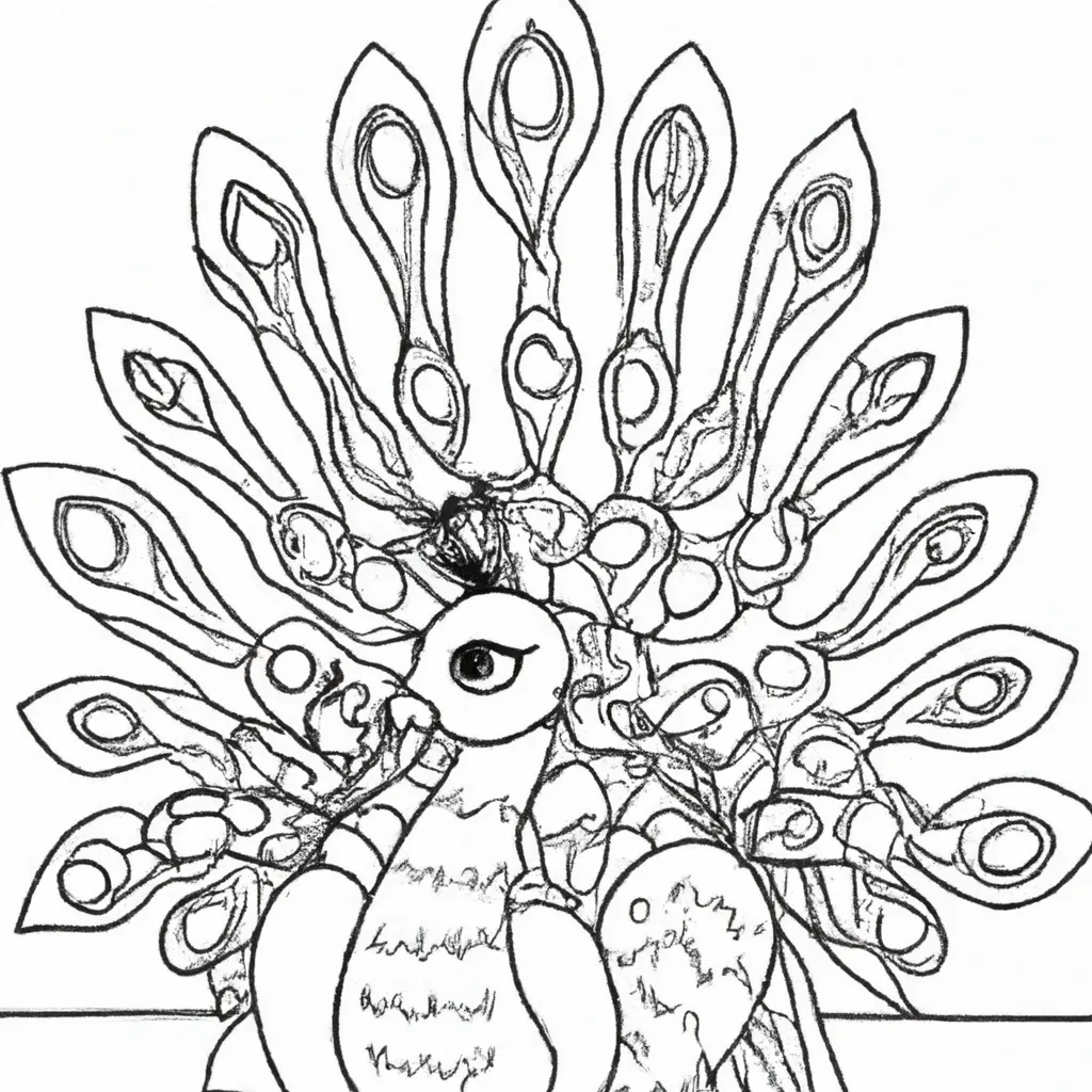 Você Vai Se Apaixonar Por Esse Pavão Colorido! Desenho Para Colorir Desenhos de desenho pavao cor brilho