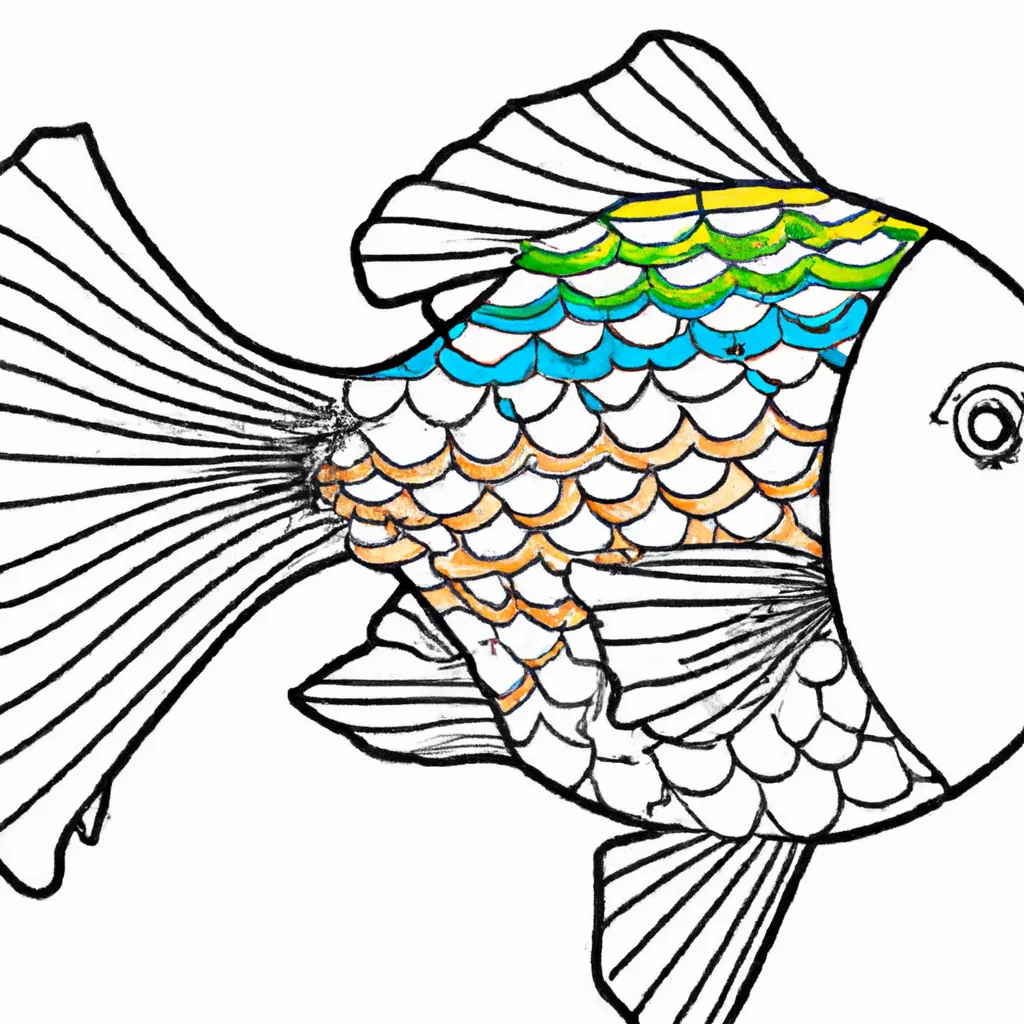Desenhos de desenho peixe arco iris