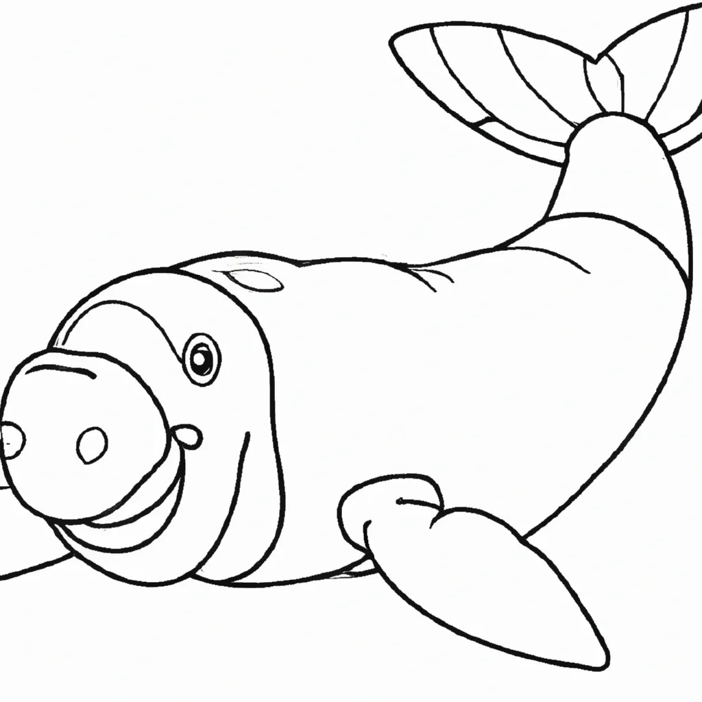 Desenhos de desenho peixe boi