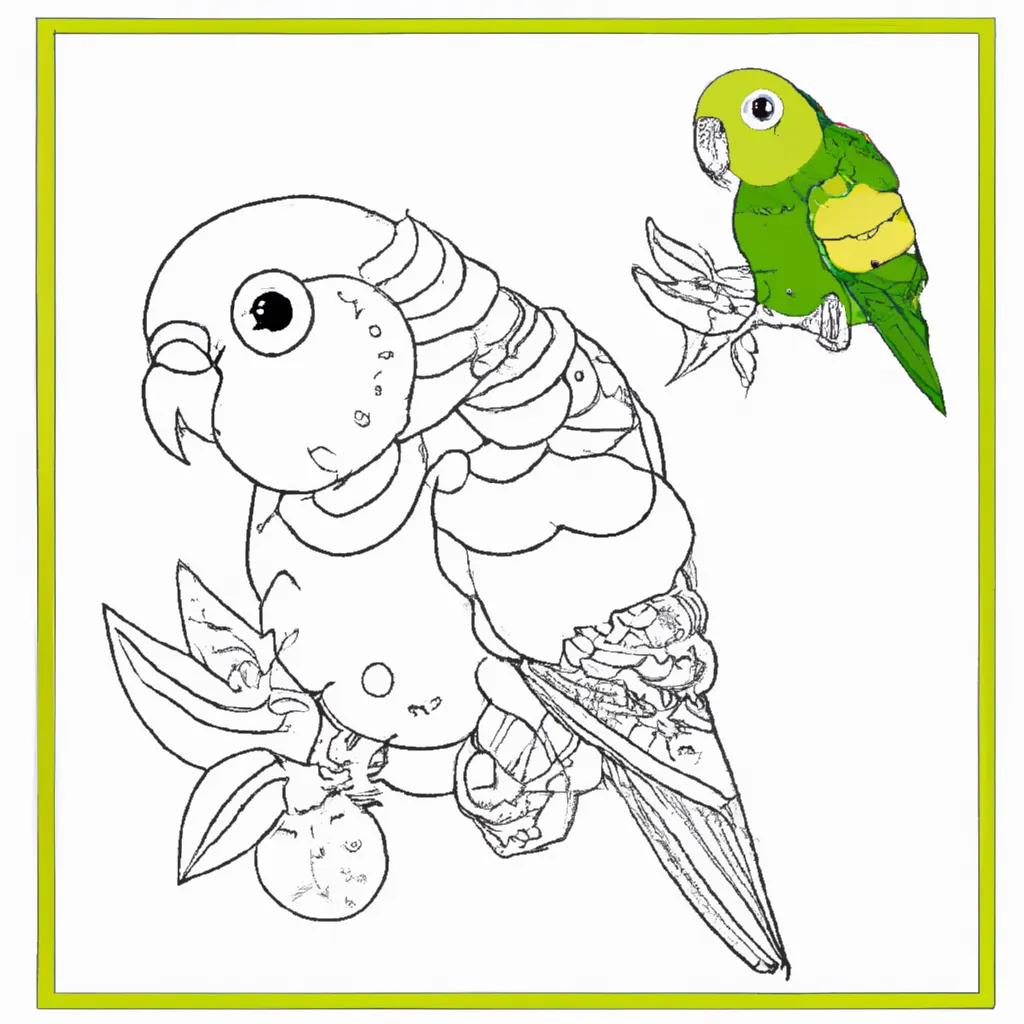 Desenhos de desenho periquito
