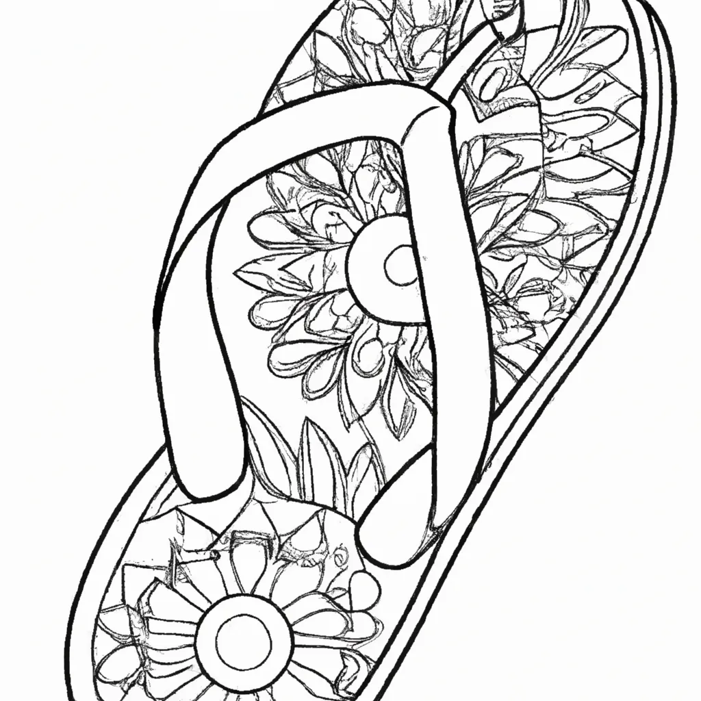 Desenhos de desenho sandalia artesanal