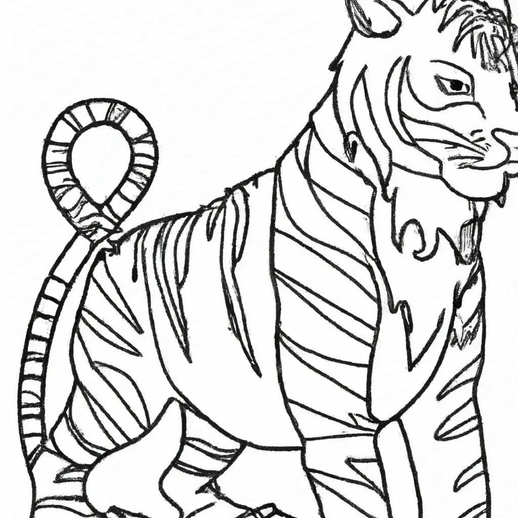 Desenhos de desenho tigre
