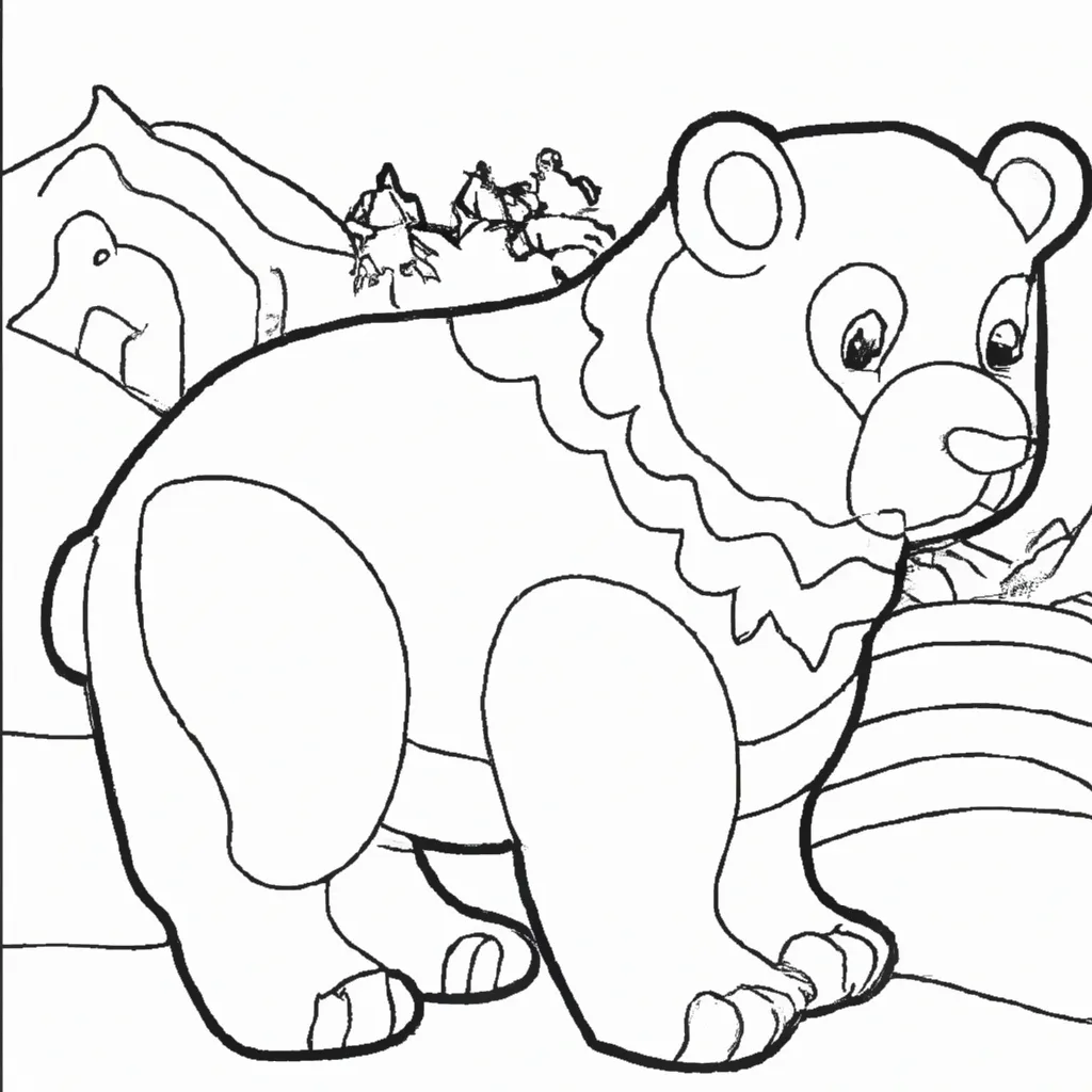 Desenhos de desenho urso pardo