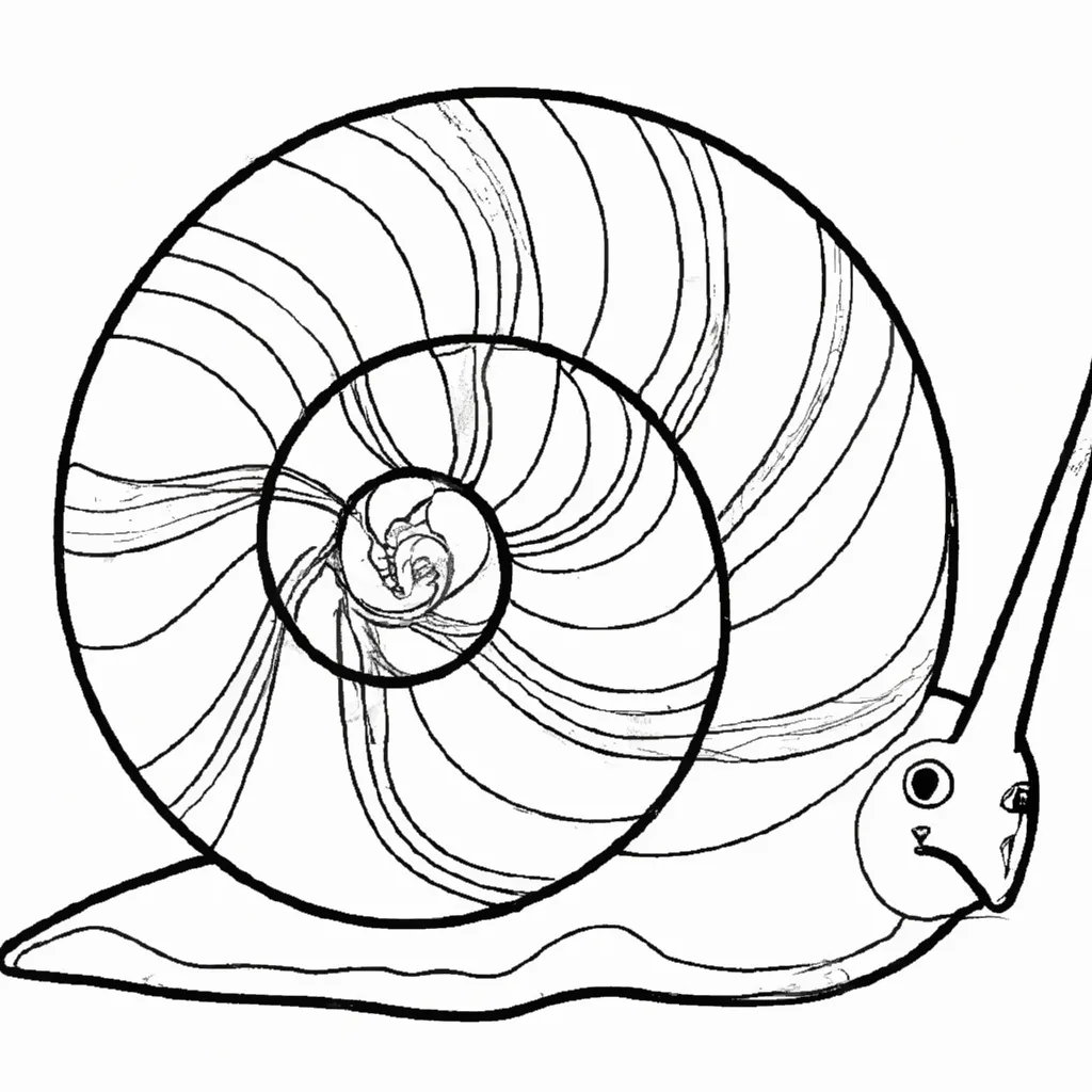 Desenhos de desenhos caracol 1