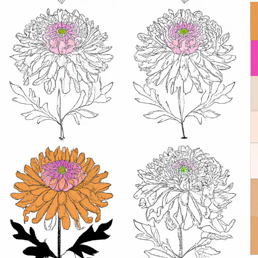 Desenhos de desenhos crisantemo