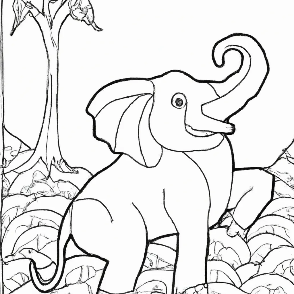 Desenhos de desenhos elefante infantil