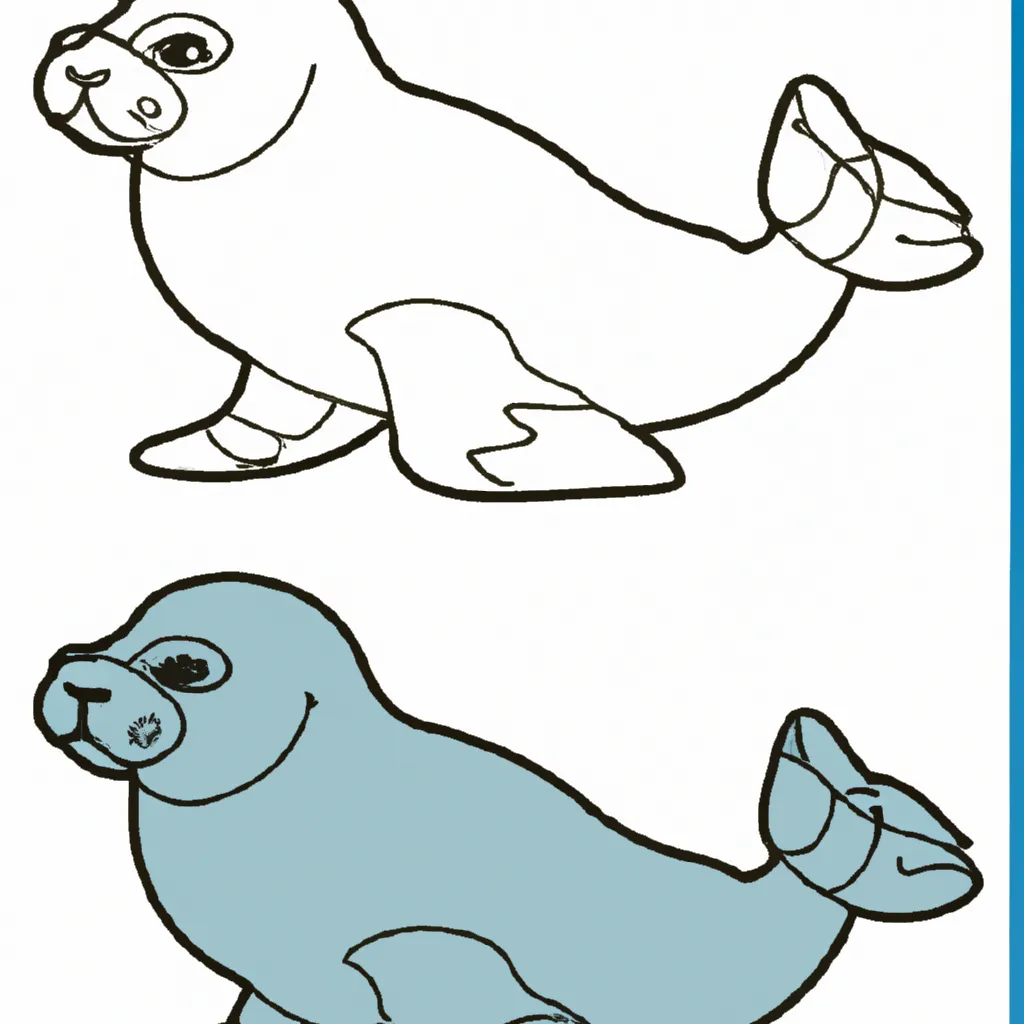 Desenhos de desenhos foca
