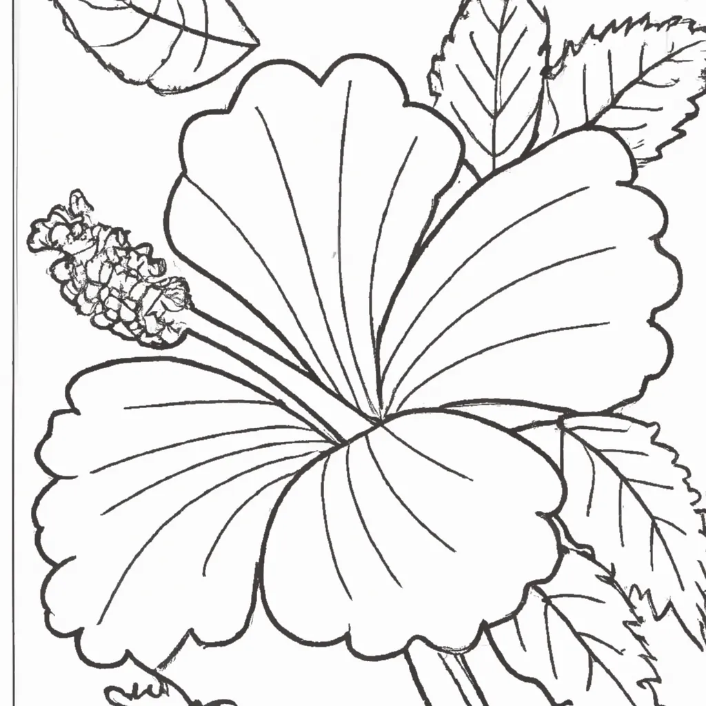 Desenhos de desenhos hibisco