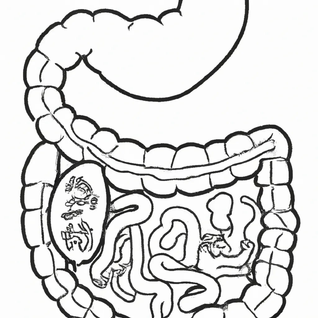 Desenhos de desenhos intestino