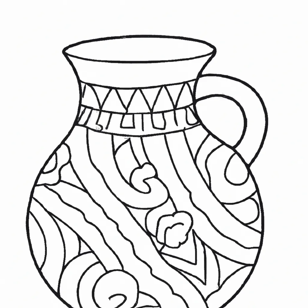 Desenhos de desenhos jarra arte decoracao