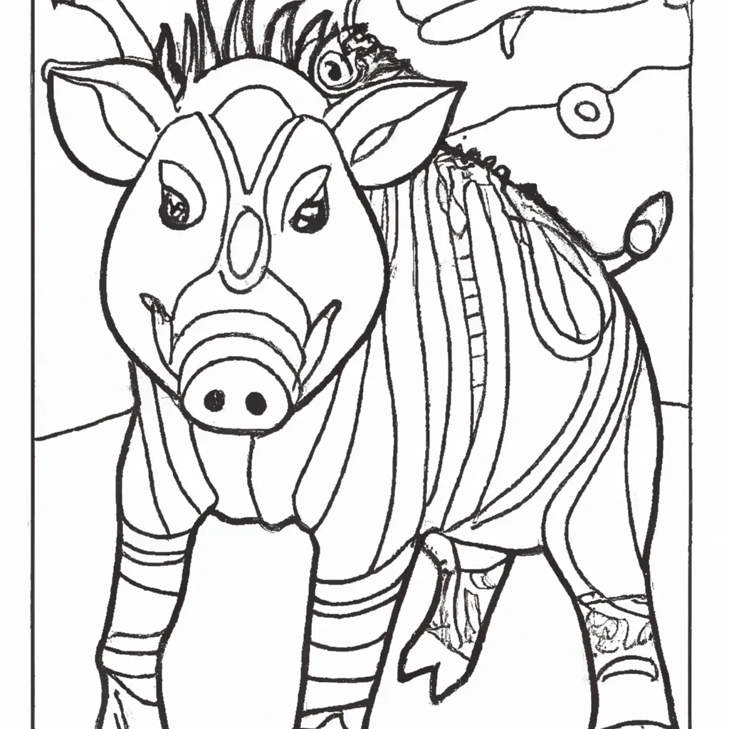 Desenhos de desenhos javali