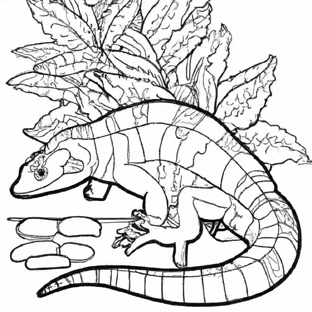 Desenhos de desenhos lagarto