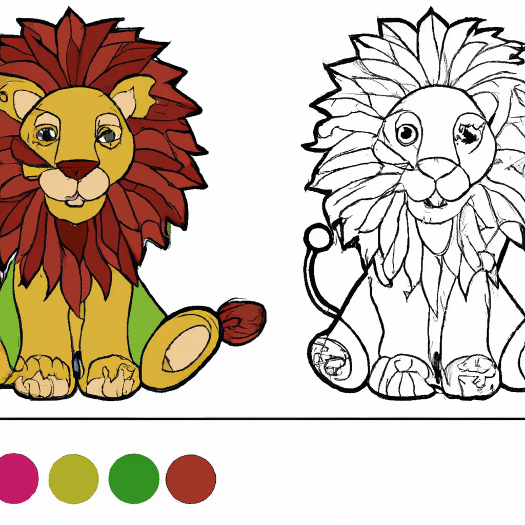 Desenhos de desenhos leao