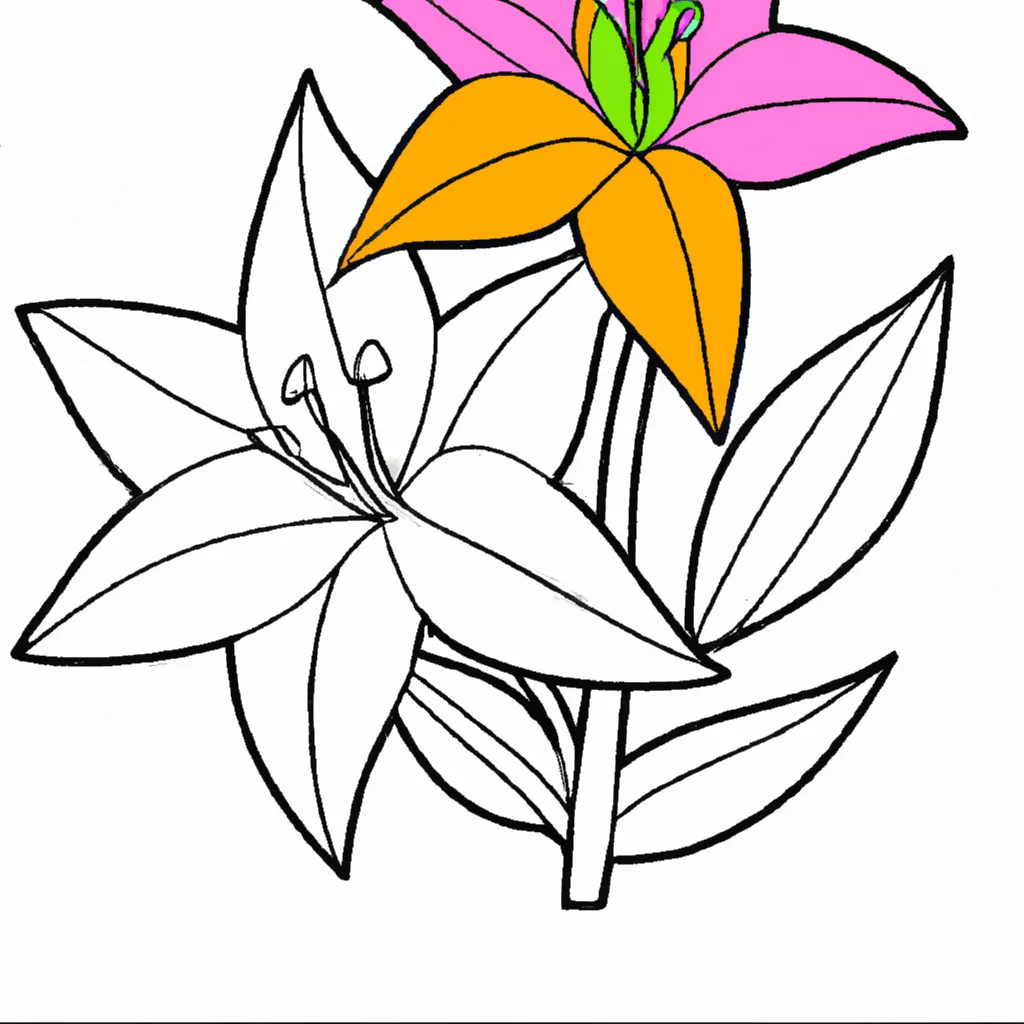 Desenhos de desenhos lirio