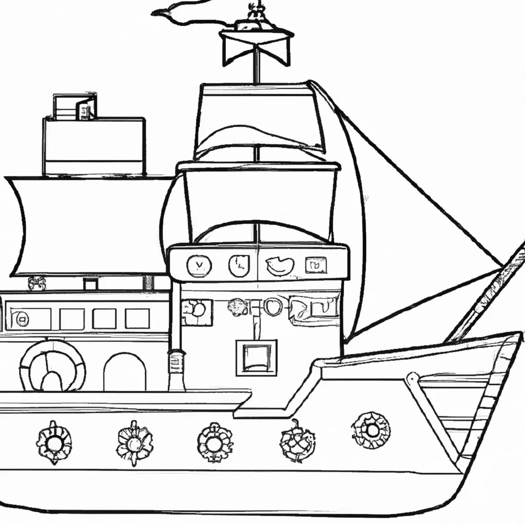 Desenhos de desenhos navio brinquedo