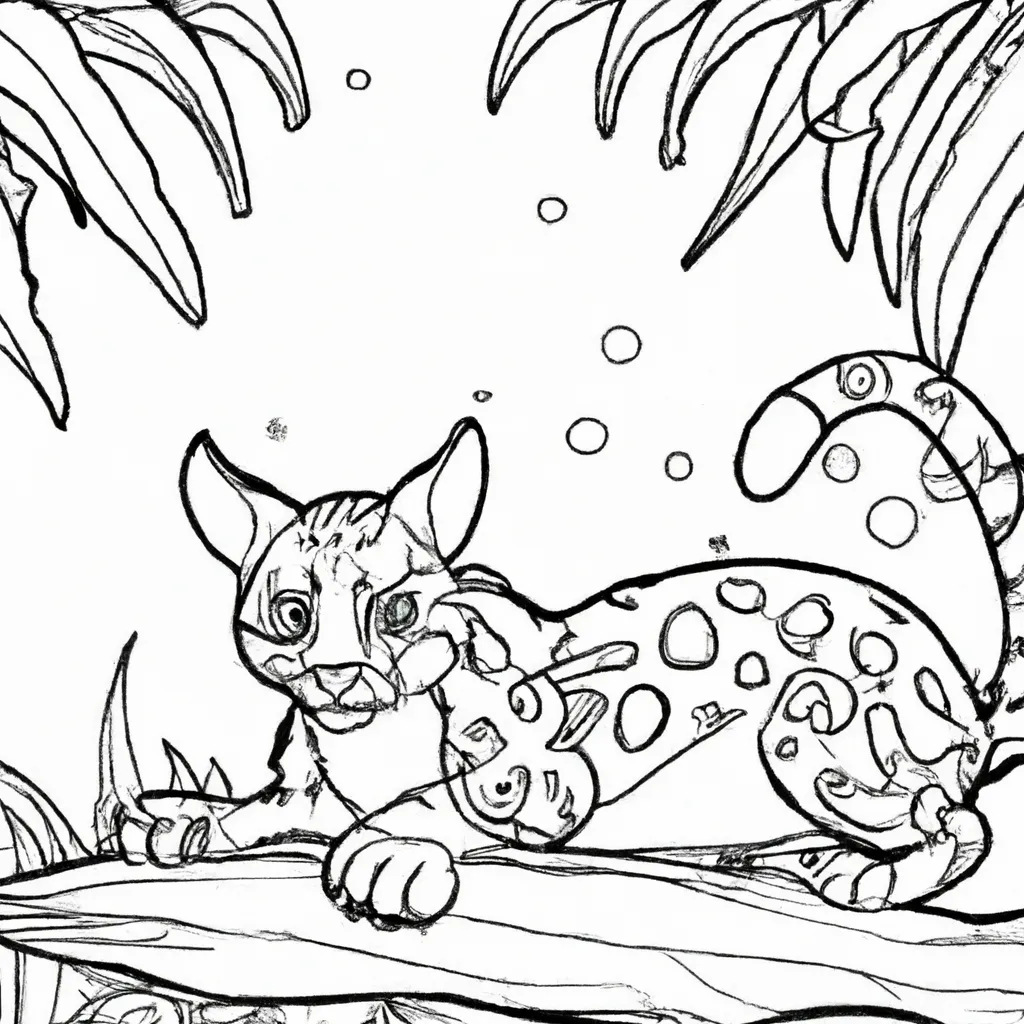 Desenhos de desenhos ocelote