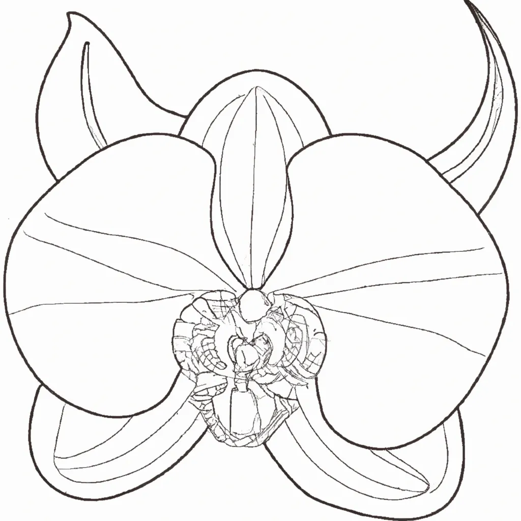 Desenhos de desenhos orquidea