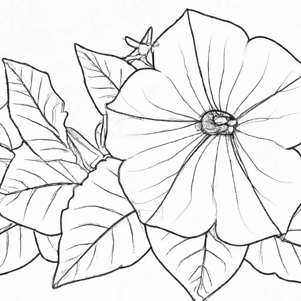 Desenhos de desenhos petunia