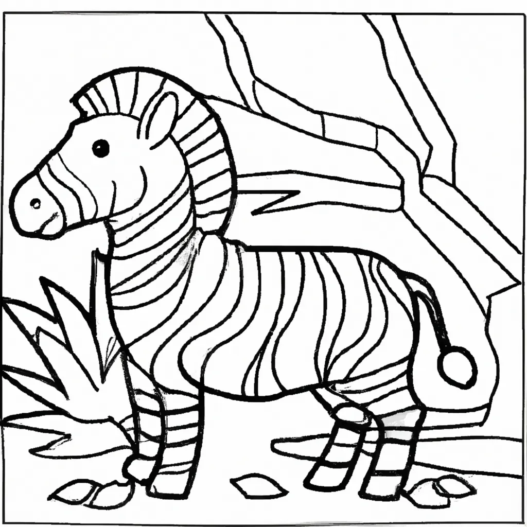 Desenho de Zebra para Colorir: Uma Aventura Criativa para Crianças! Desenhos de desenhos zebra