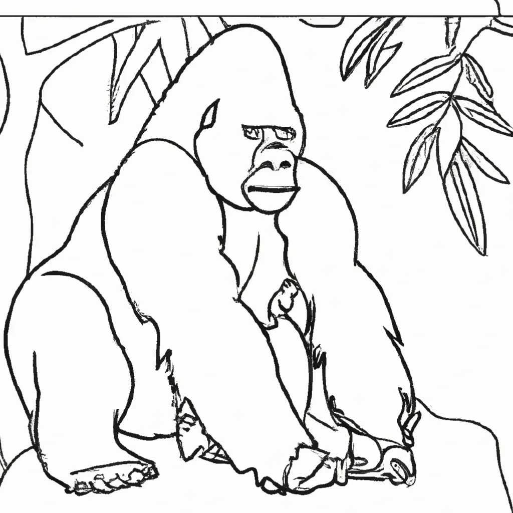 Desenhos de gorila desenhos arte animais ilustrar