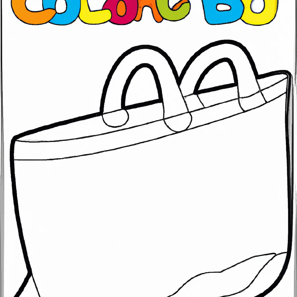 desenho de desenhar sacolas diy