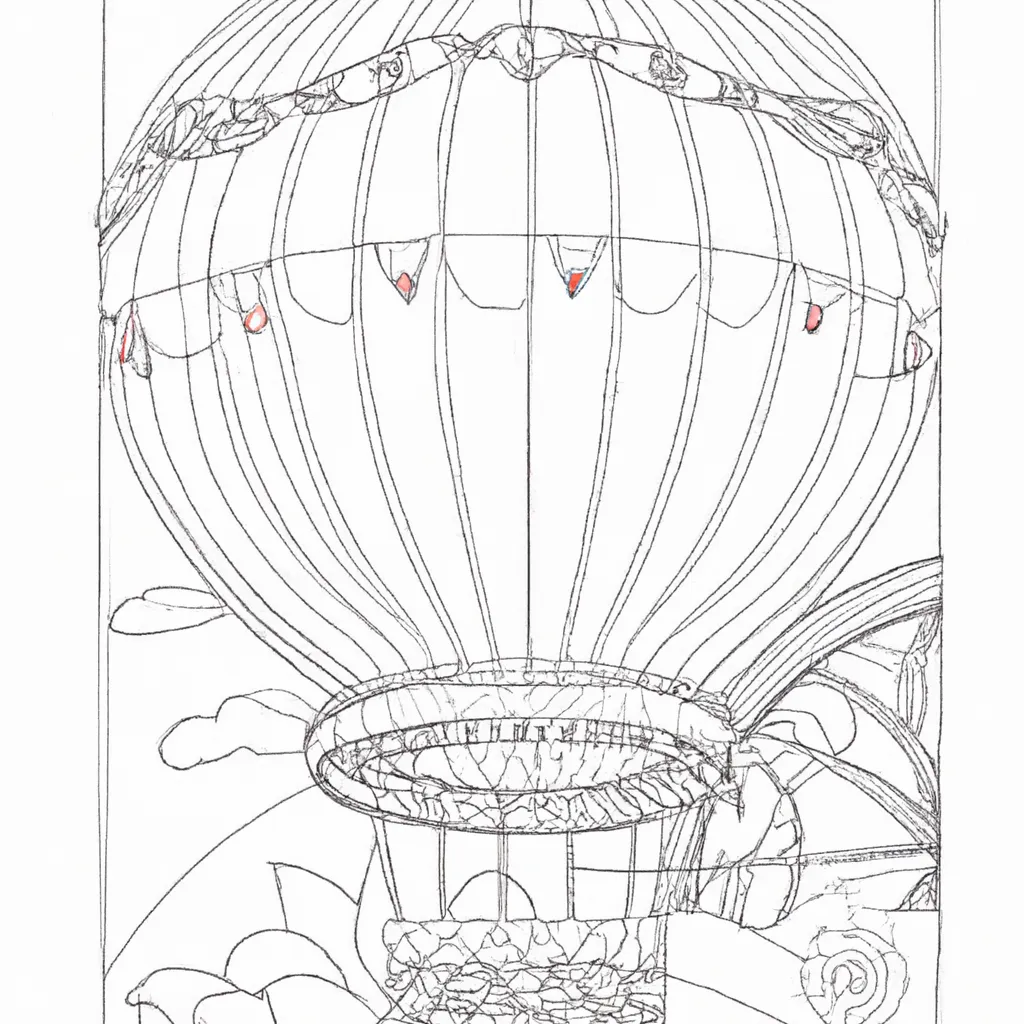 desenho de desenho balao