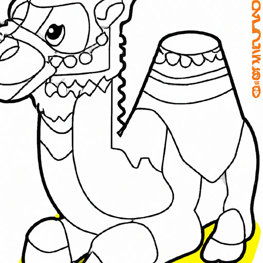 desenho de desenho camelo