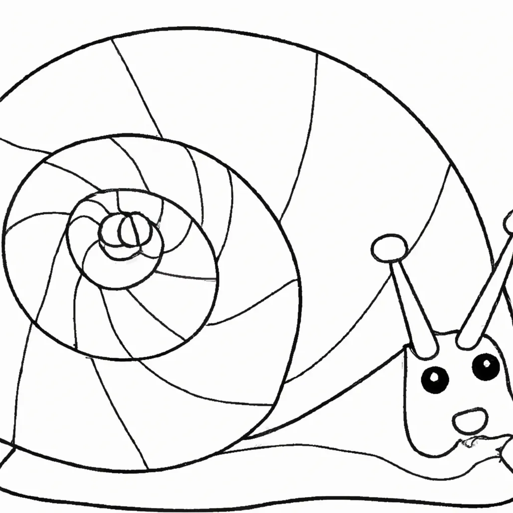 desenho de desenho caracol arte criativa divertido